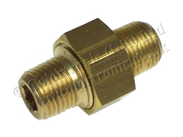 Picture of CONNECTING GLAND - BRASS FOR SOLENOID CSK 1/8" BSP SWIVEL UNION